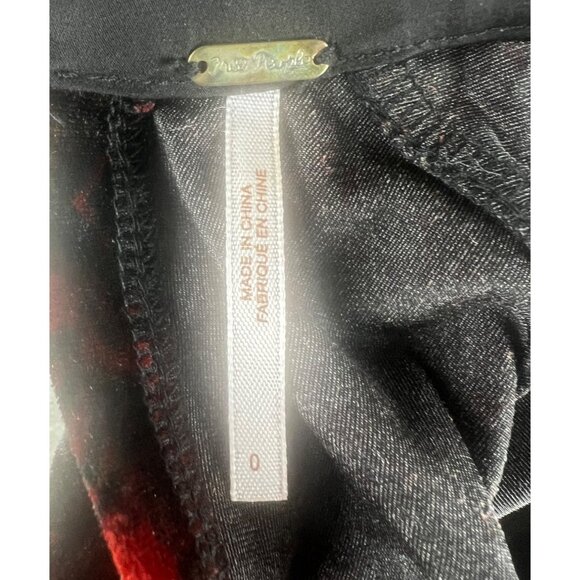 Free People Onyx Combo Printed Velvet Cut-Out Back Long-Sleeve Romper Size 0 - Picture 9 of 14